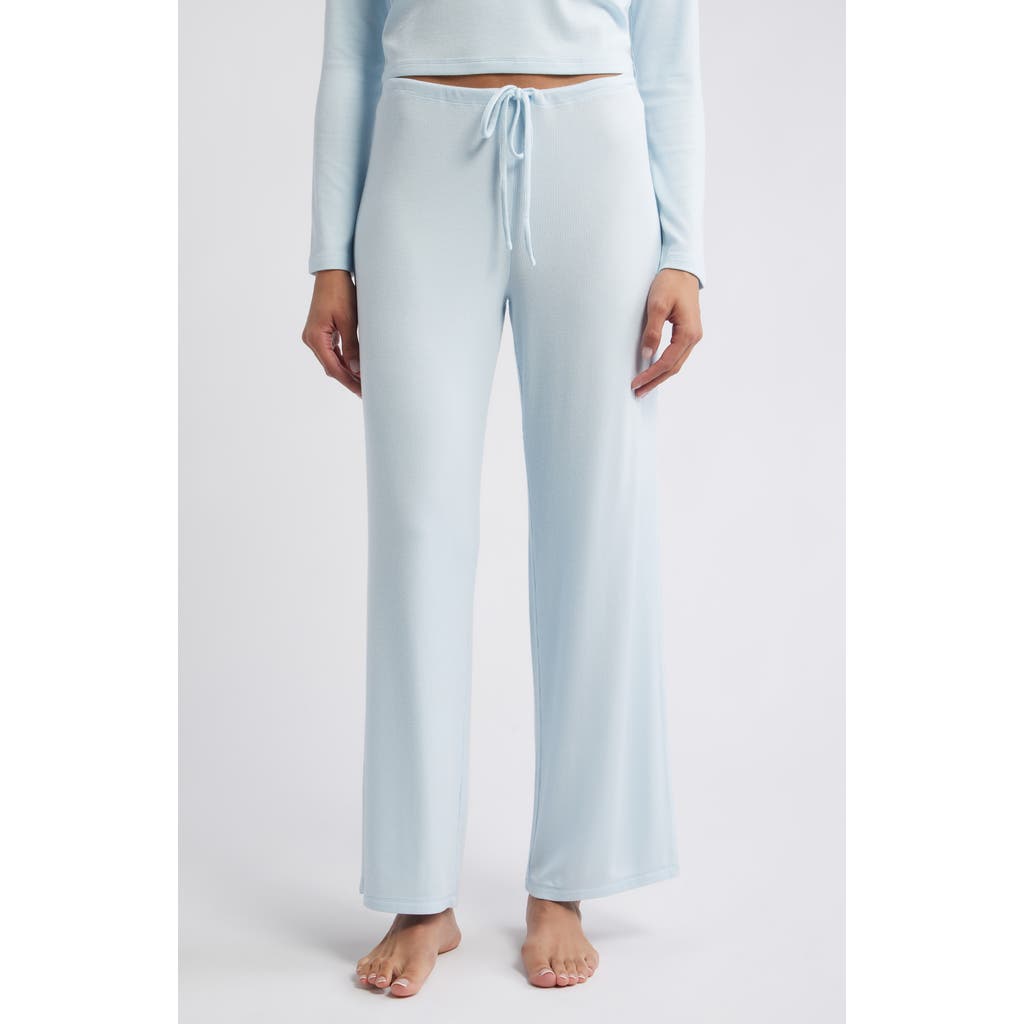 Open Edit Daydream Rib Loung Pants In Blue
