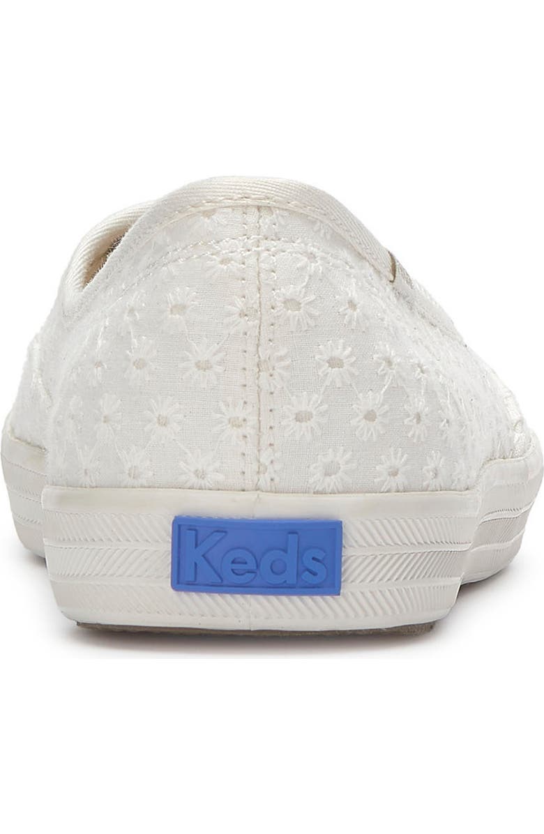 Keds<sup>®</sup> Champion Mini Slip-On Sneaker, Alternate, color, Snow White Daisey