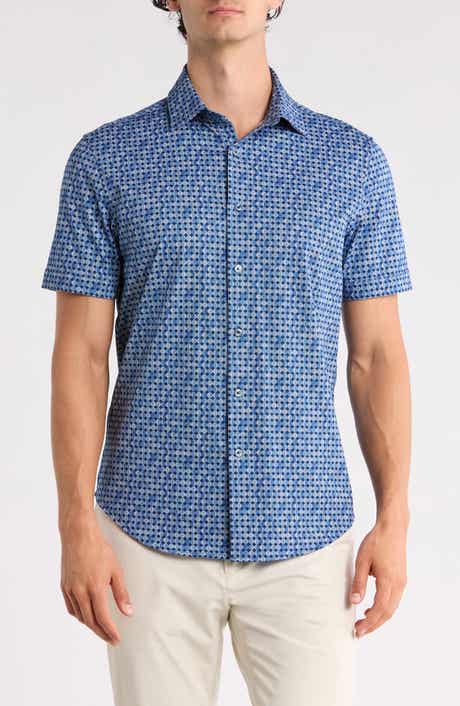 Bugatchi Short Sleeve Woven Shirt