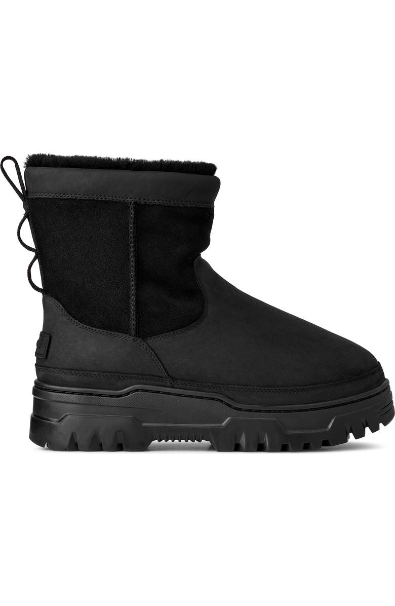 UGG<sup>®</sup> Heritage Trailgazer Waterproof Genuine Shearling & Wool Boot, Alternate, color, Black
