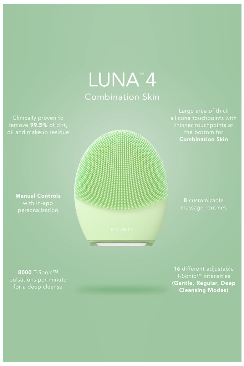 LUNA 4 Combination Skin Cleansing & Firming Device, Alternate, color, PISTACHIO