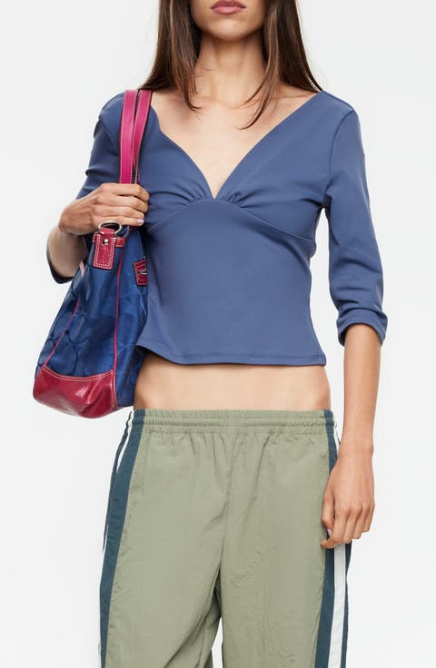 Canyon V-Neck Cropped Top
