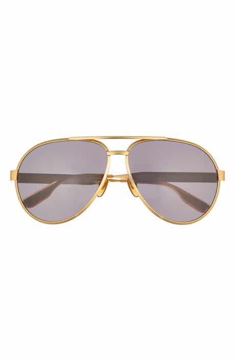 Gucci 64mm Pilot Sunglasses