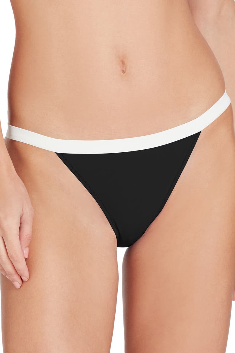 St Barths Colorblock Bikini Bottom, Alternate, color, Black