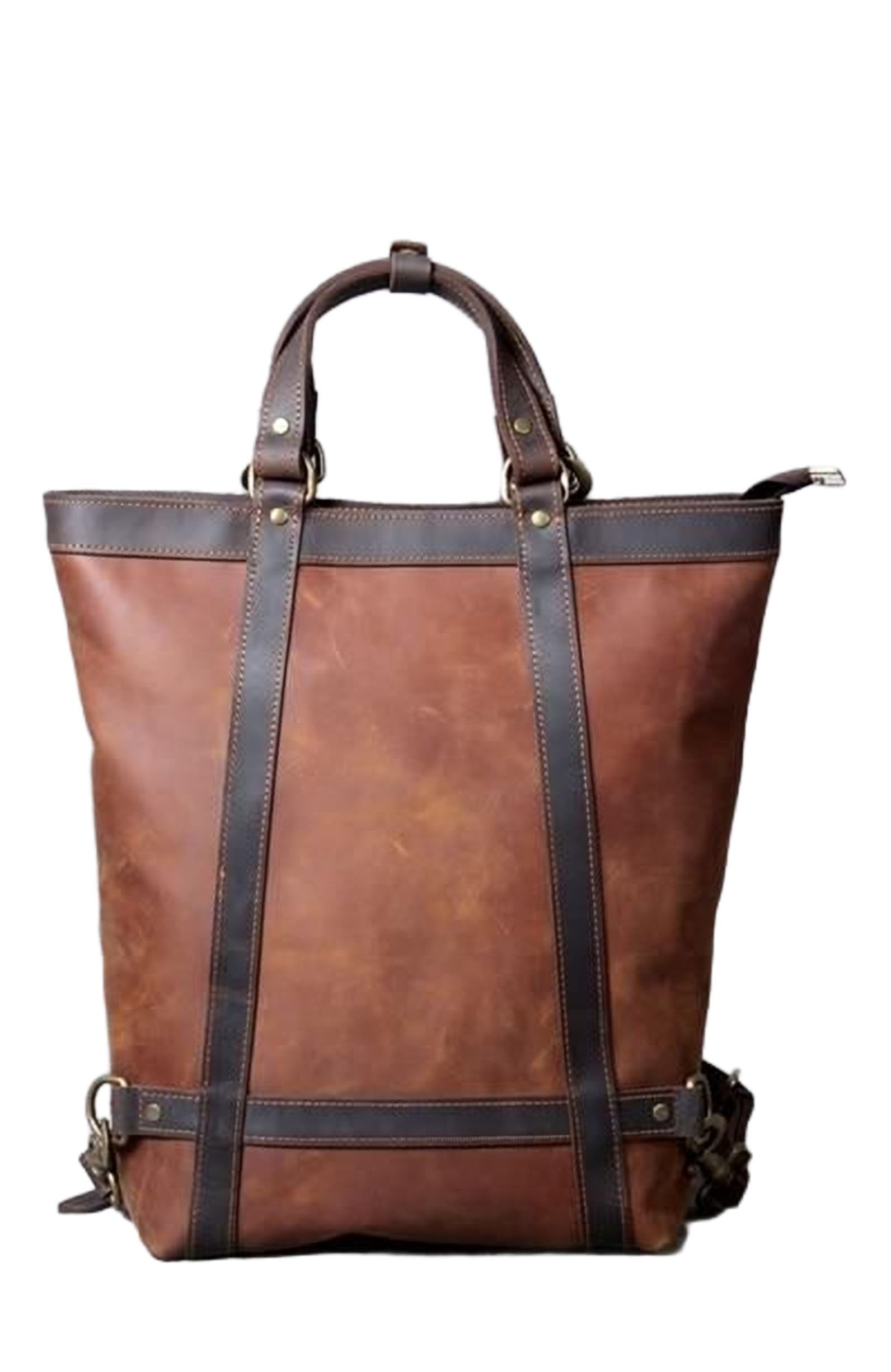 STEEL HORSE LEATHER The Icarus | Handmade Vintage Leather Backpack, Main, color, Brown