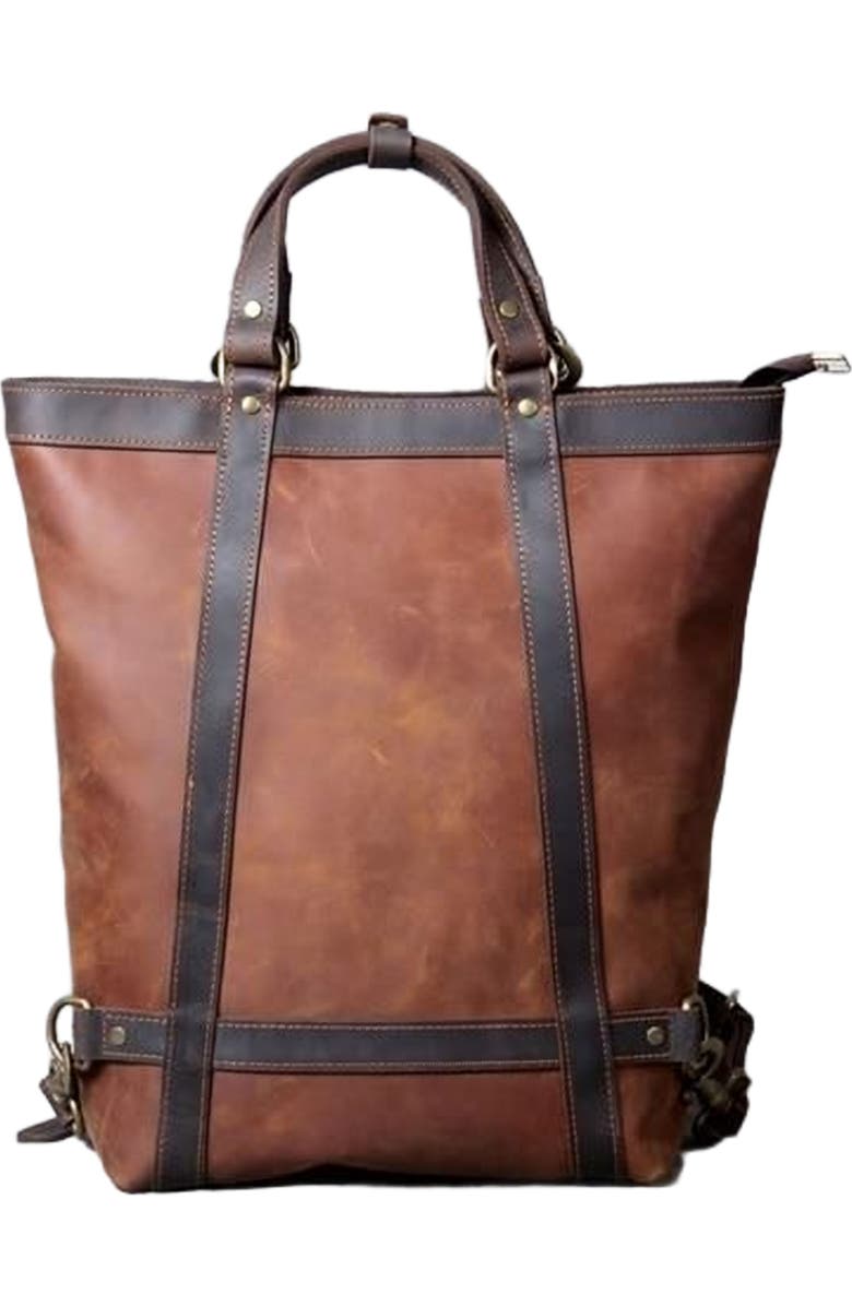 STEEL HORSE LEATHER The Icarus | Handmade Vintage Leather Backpack, Main, color, Brown