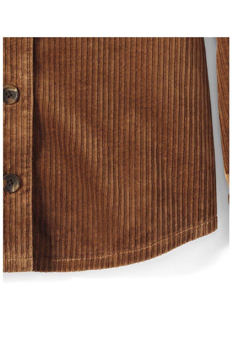 Wide Wale Corduroy Shirt Jacket, Alternate, color, Maple Toffee