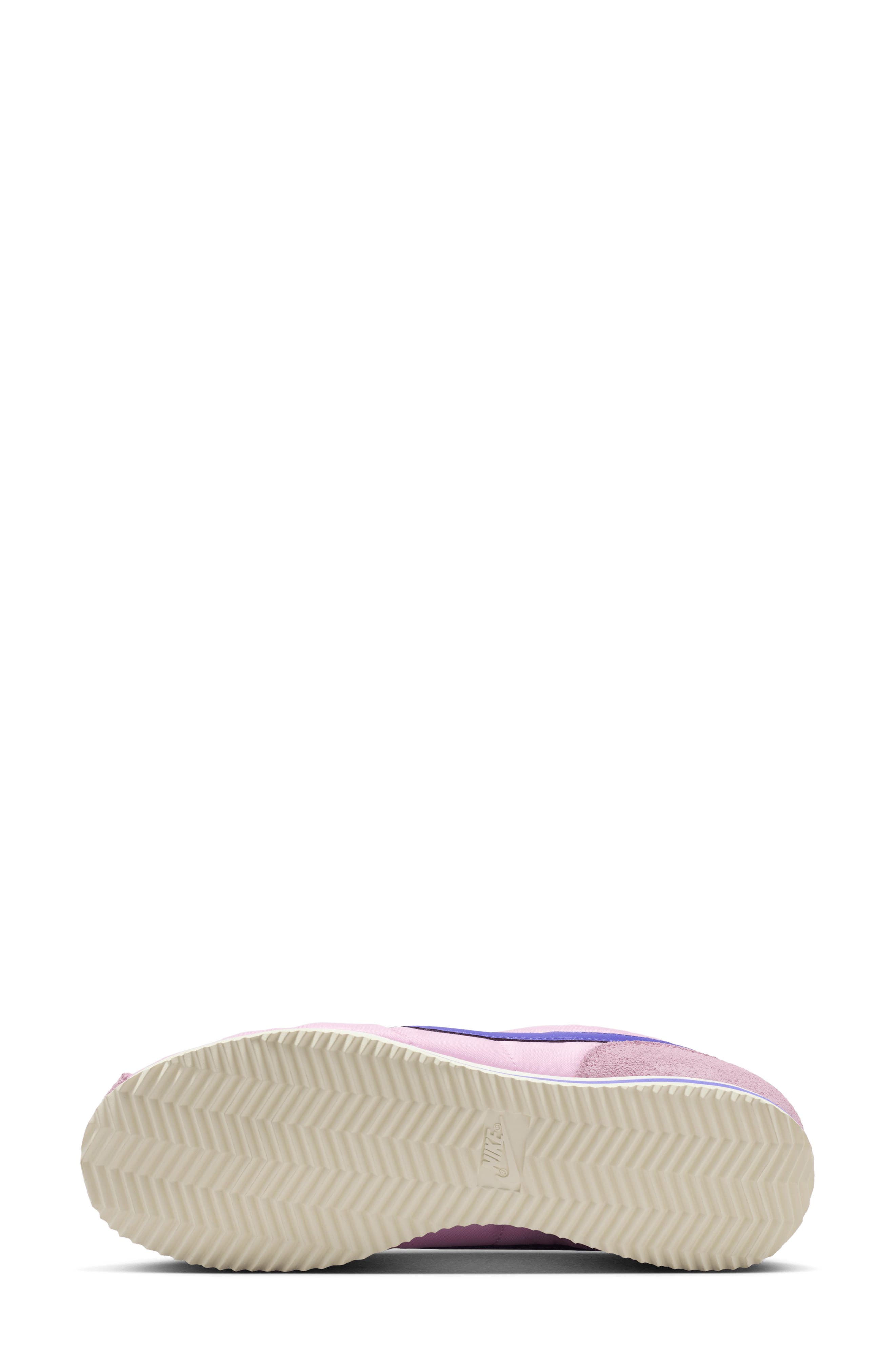 Cortez TXT Sneaker, Alternate, color, LIGHT PINK/ SAIL/ BLUE