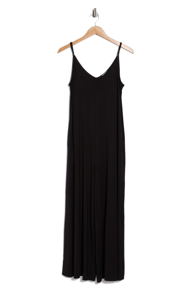 WEST K V-Neck Strappy Jumpsuit, Main, color, Black