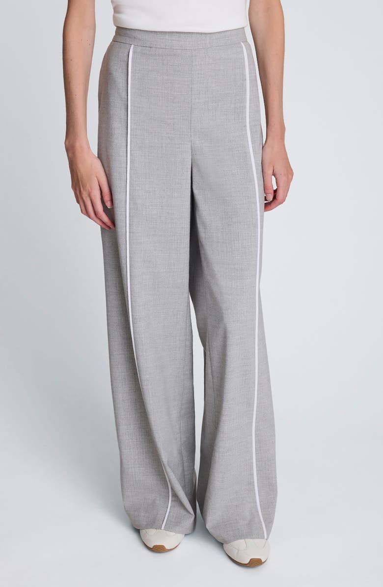 Kenneth Cole Piping Detail Wide Leg Pants, Alternate, color,