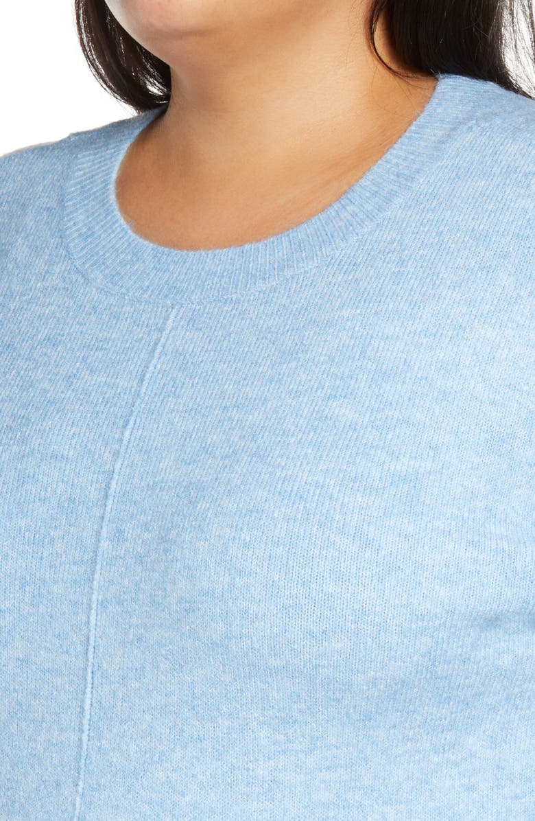 Vince Camuto Crewneck Sweater, Alternate, color, Blue Hthr