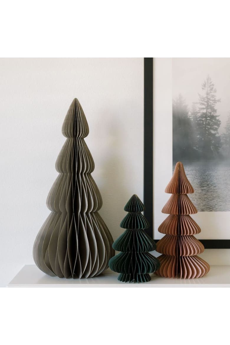 Assorted Paper Trees, Alternate, color, holiday colors