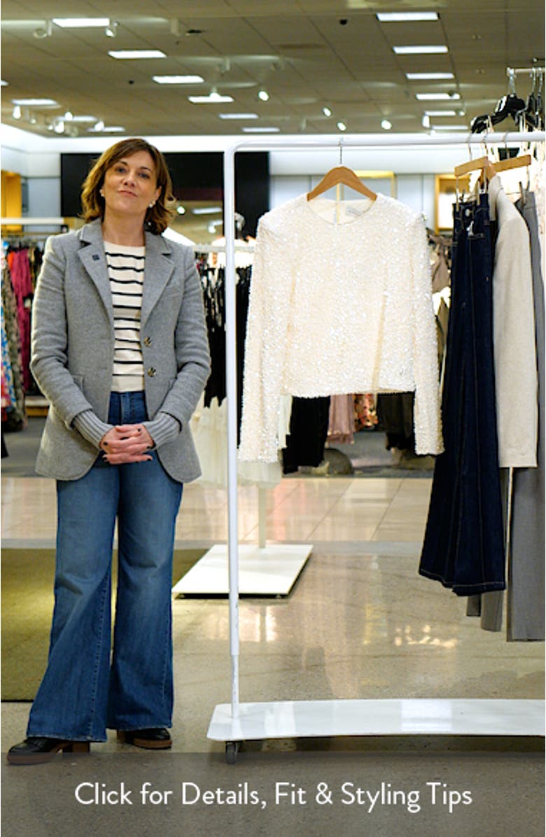 Sequin Long Sleeve Top, sales video thumbnail