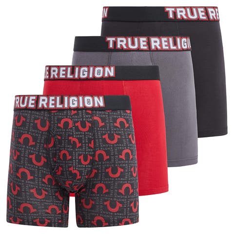 Mens Boxer Briefs Cotton Stretch Underwear for Men Pack of 4 Camo