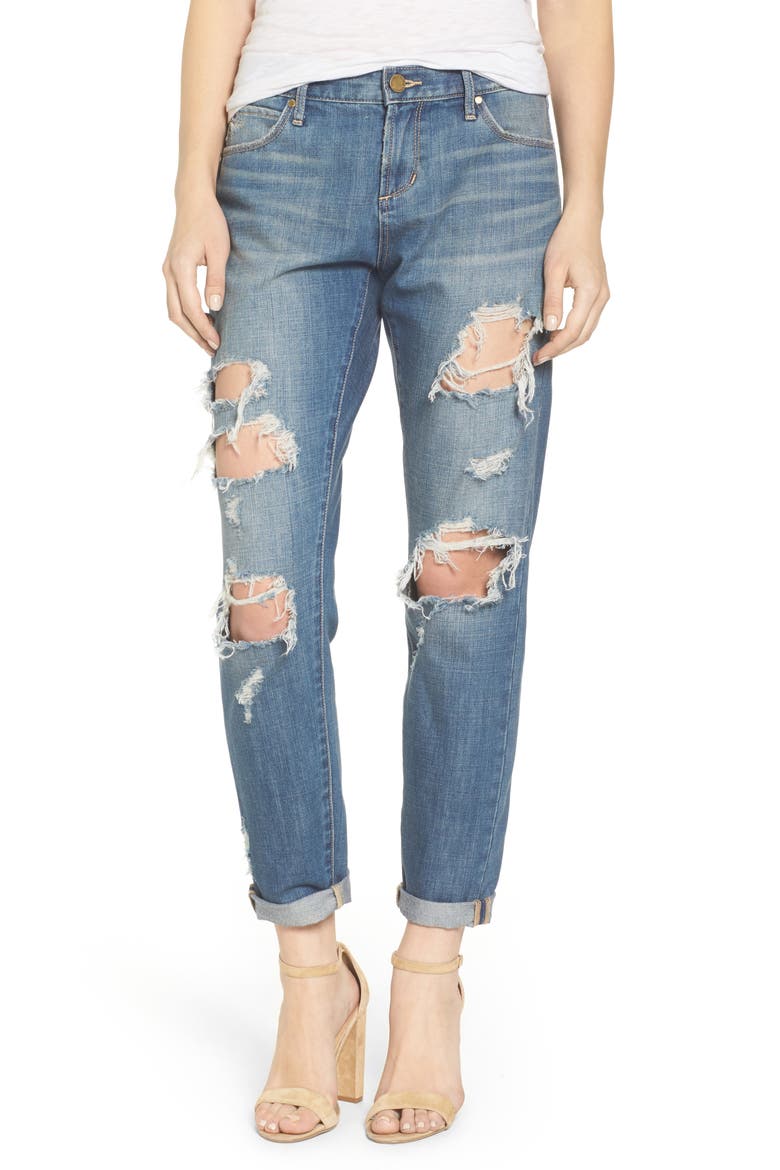 Janis Ripped Boyfriend Jeans, Main, color, FISK