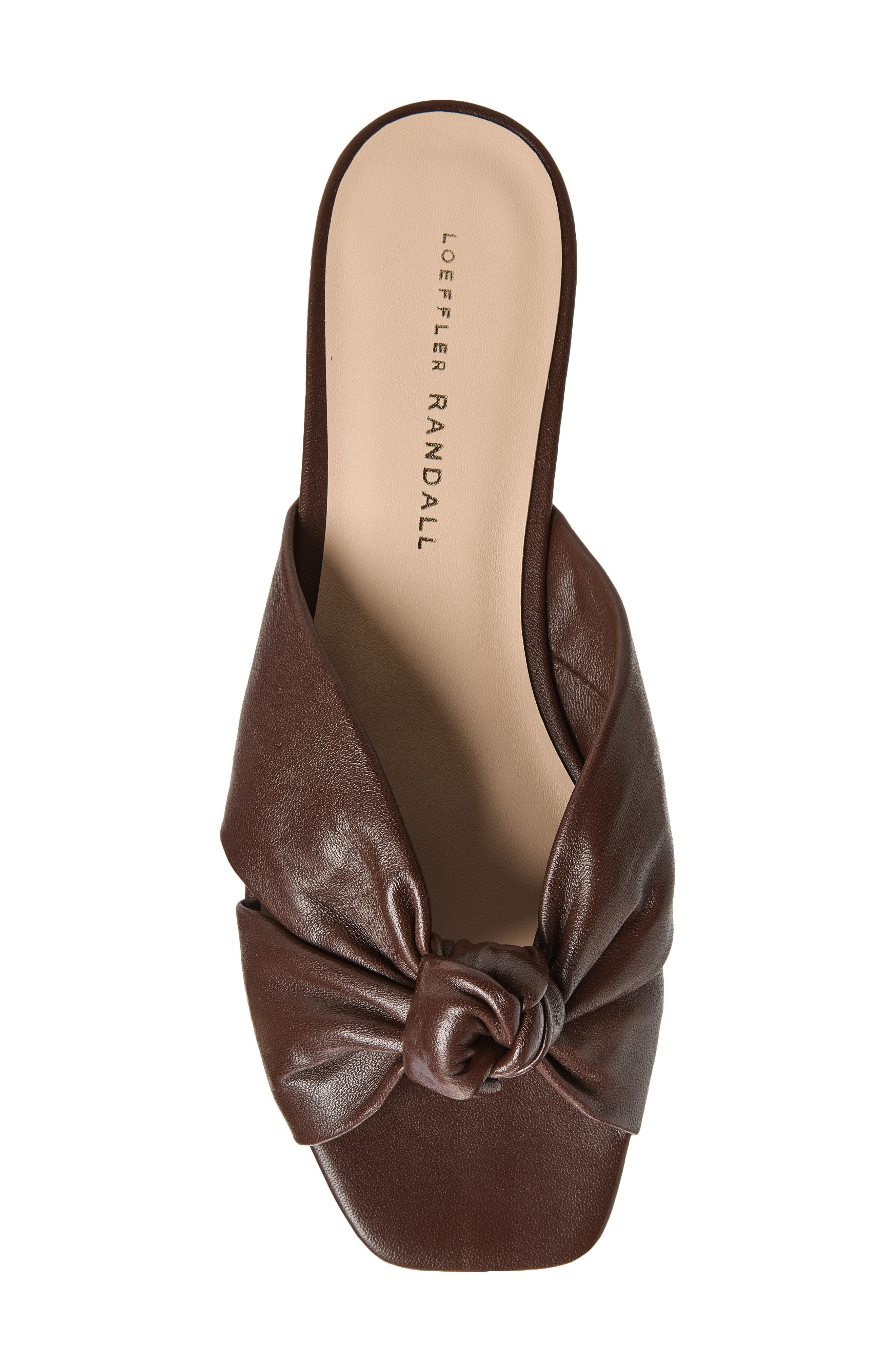 Claudette Mignon Knot Slide Sandal, Alternate, color, ESPRESSO