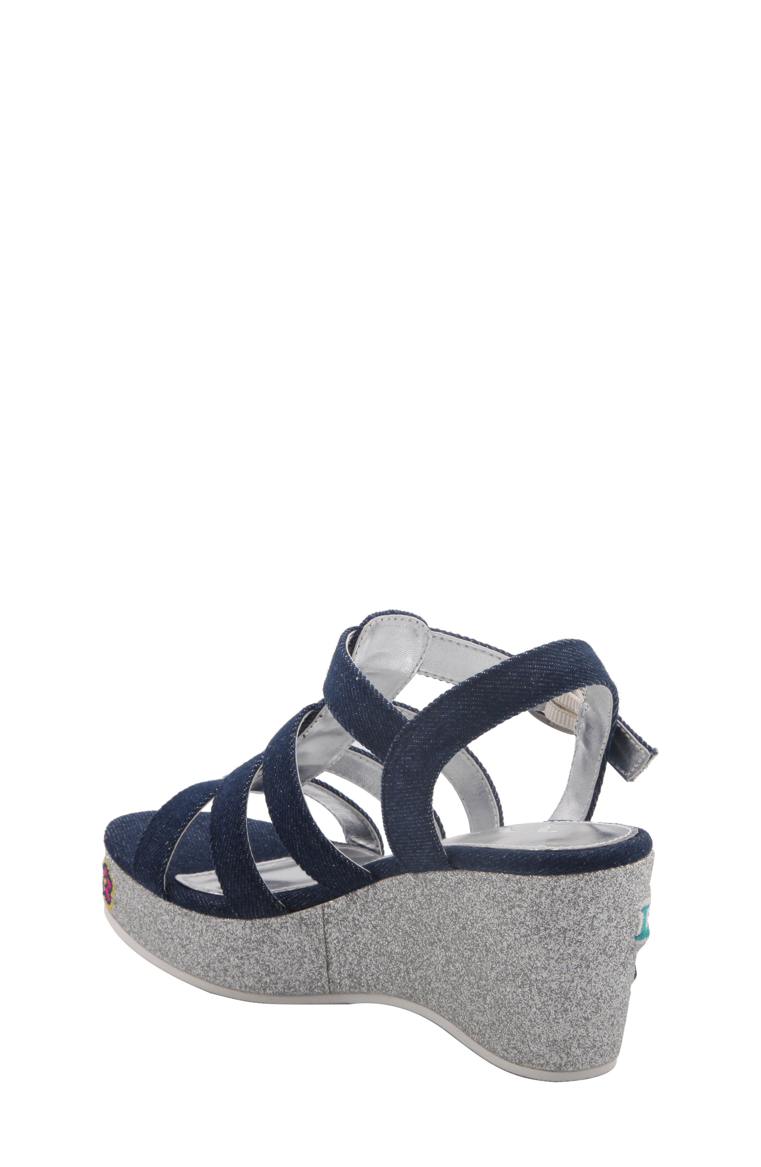 Nina Bubbles Emoji Platform Sandal, Alternate, color, 