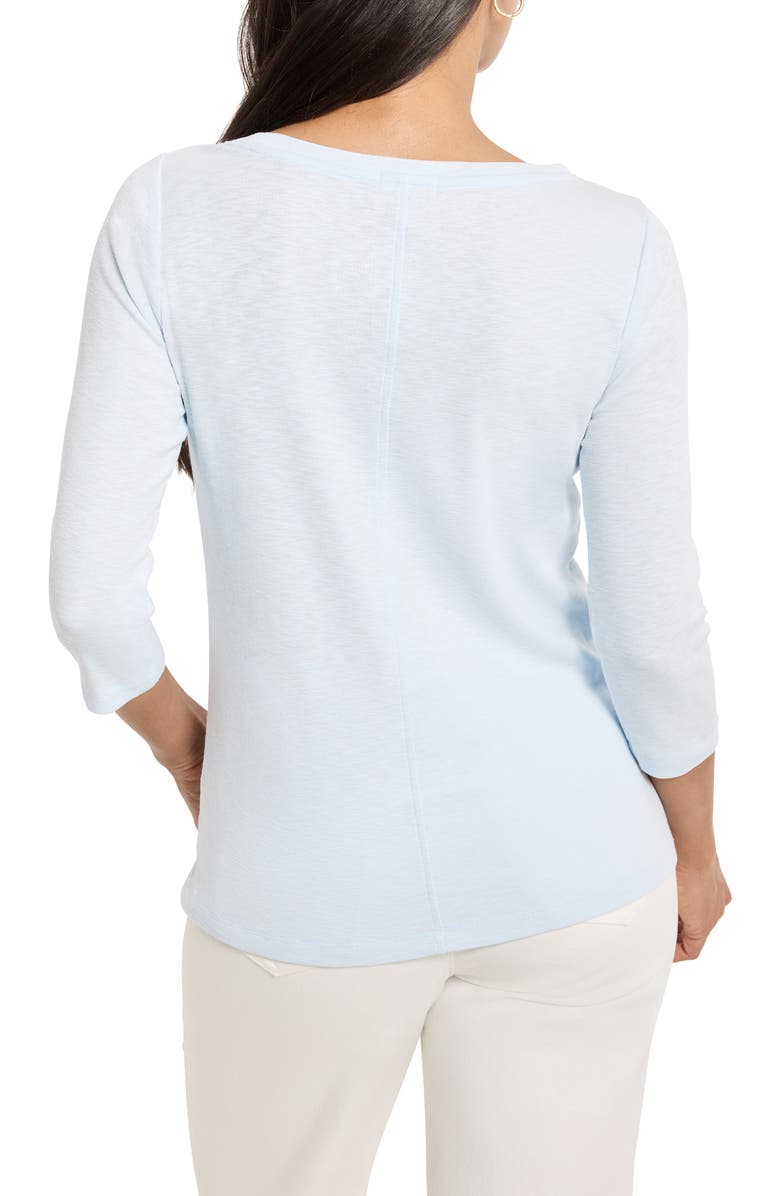 NZT by NIC+ZOE Boat Neck T-Shirt, Alternate, color, Pale Sky