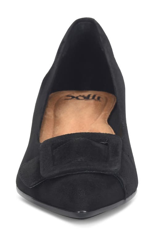 Söfft Sadie Pointed Toe Kitten Heel Pump In Black