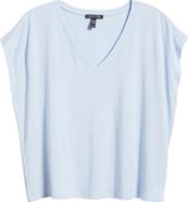 Eileen Fisher V-Neck Boxy T-Shirt