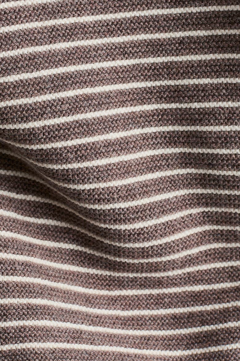 2-Piece Fine-Knit Cotton Set, Alternate, color, Brown/white striped