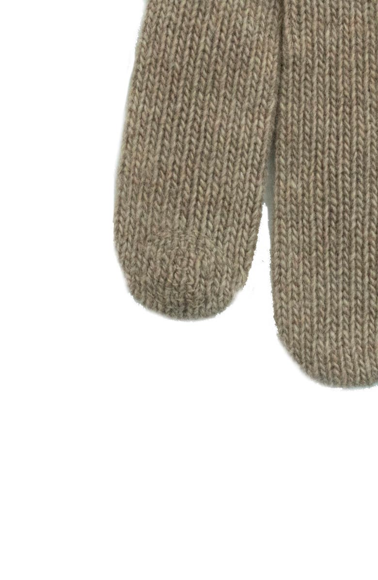 Portolano Cashmere Tech Gloves, Alternate, color, Nile Brown