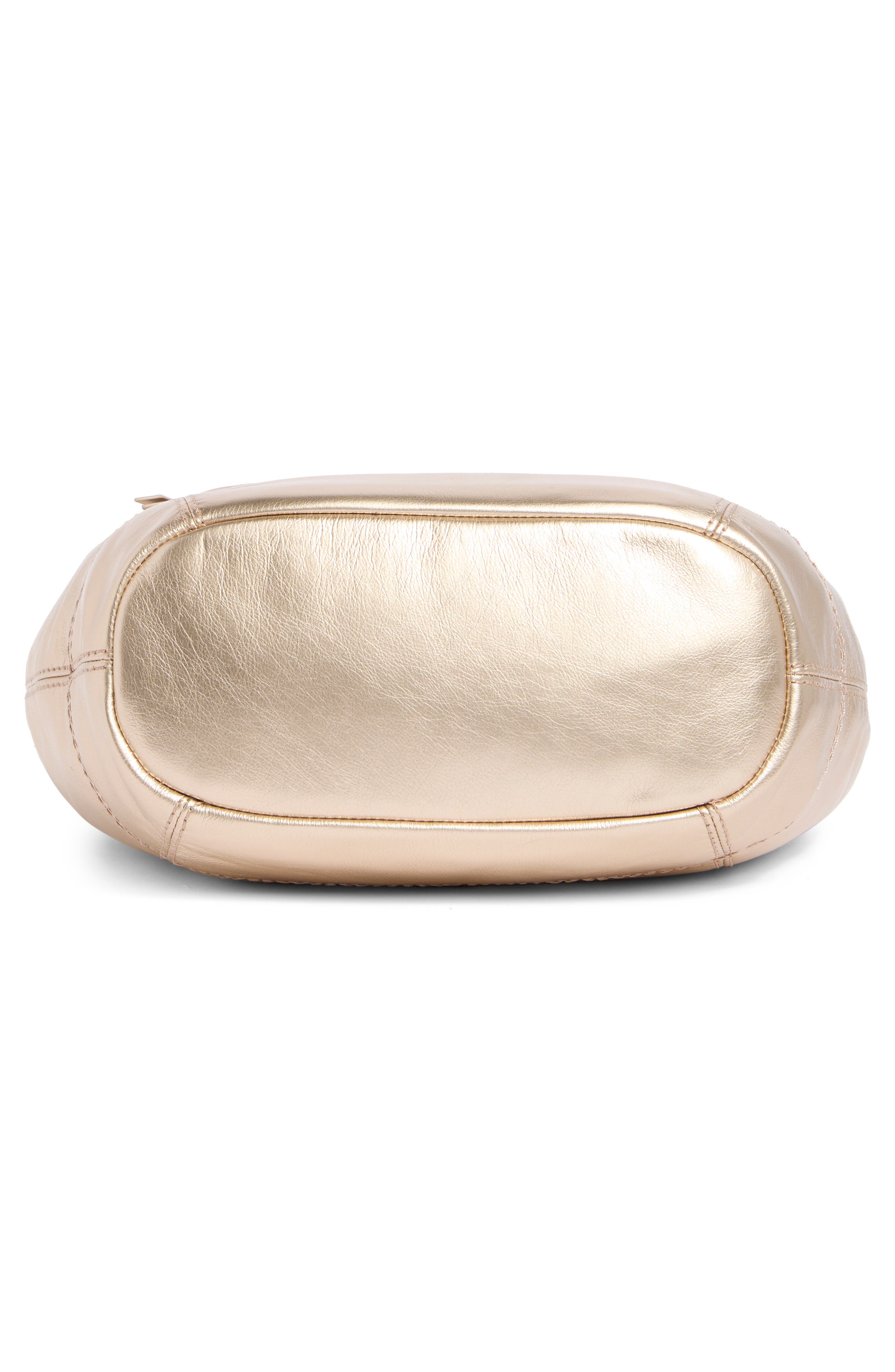 Sequoia Leather Hobo Bag, Alternate, color, LIGHT GOLD