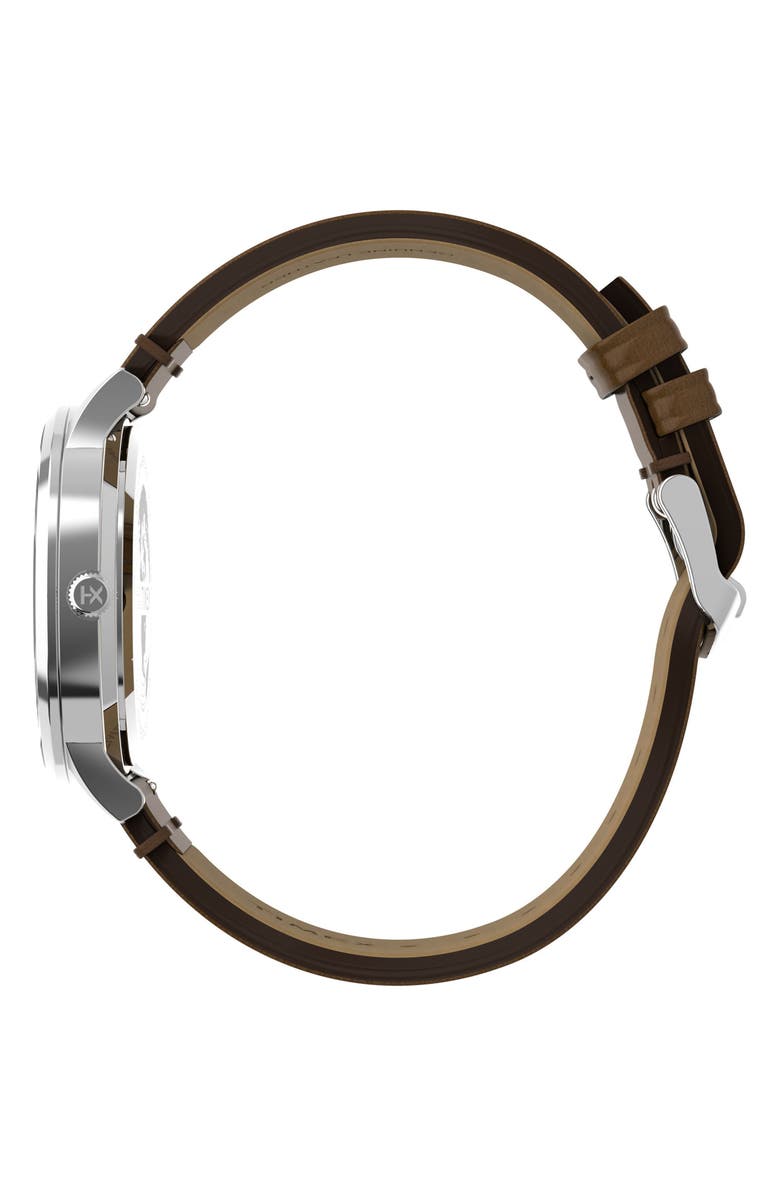Timex<sup>®</sup> Waterbury Classic Leather Strap Watch, 40mm, Alternate, color, 