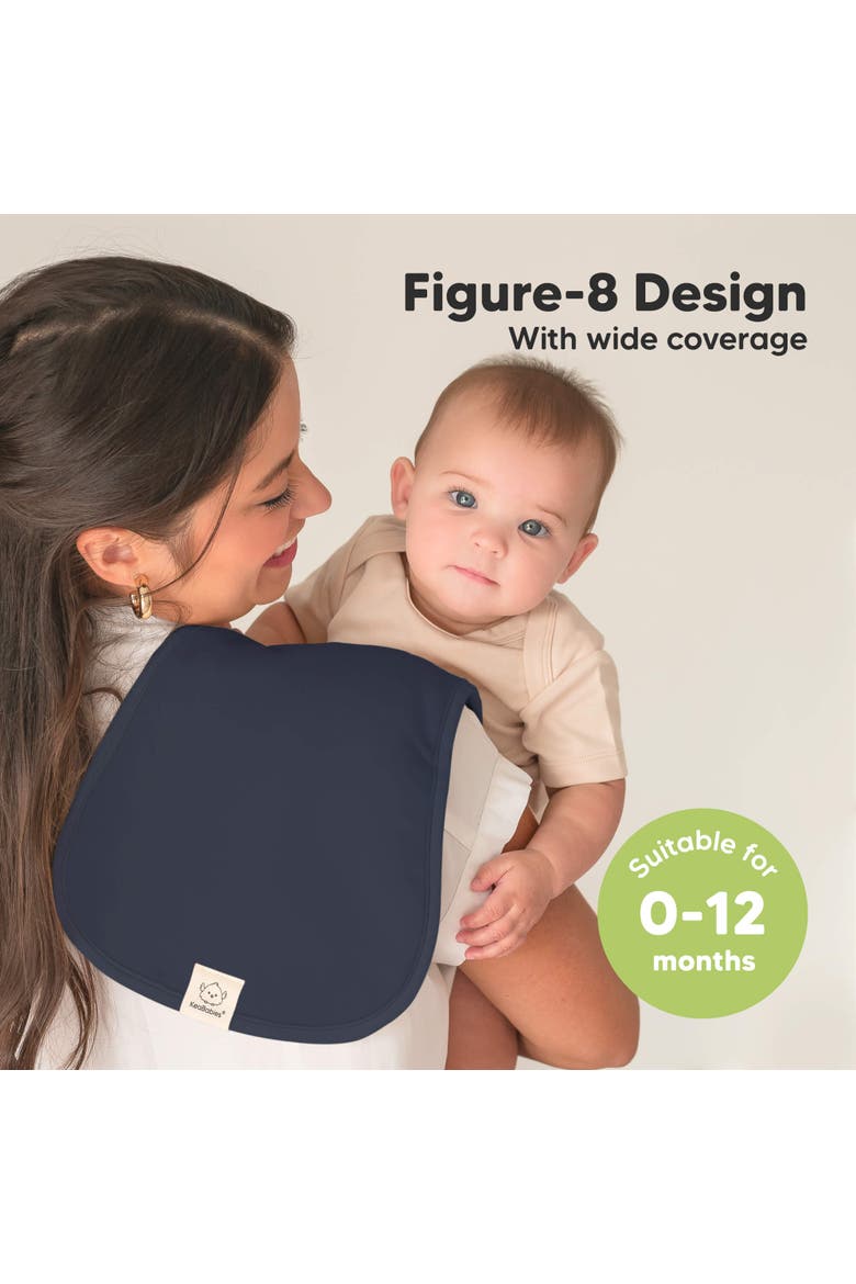 Baby Burp Cloths, Alternate, color, Eclipse