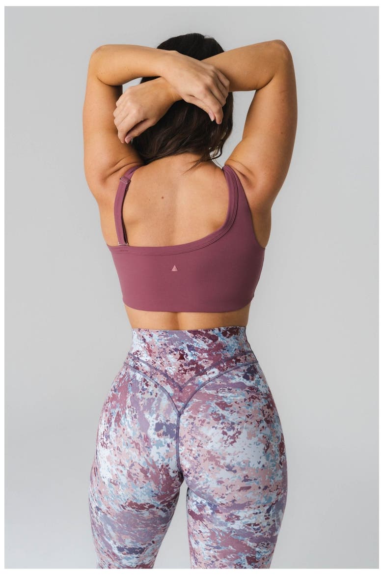 Cloud II Asym Bra, Alternate, color, Mauve