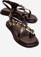 Forever & Always Shoes Hush Leather Beaded Sandal