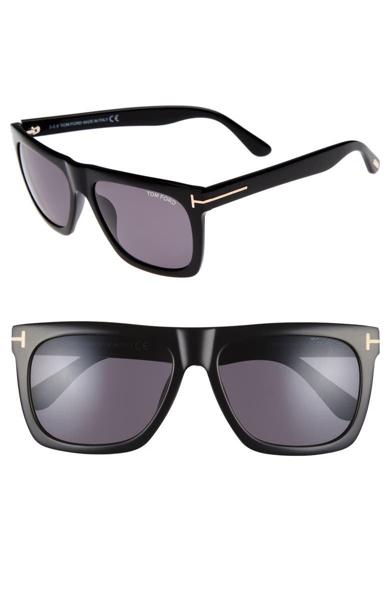 TOM FORD Morgan 57mm Flat Top Sunglasses, Main, color, 