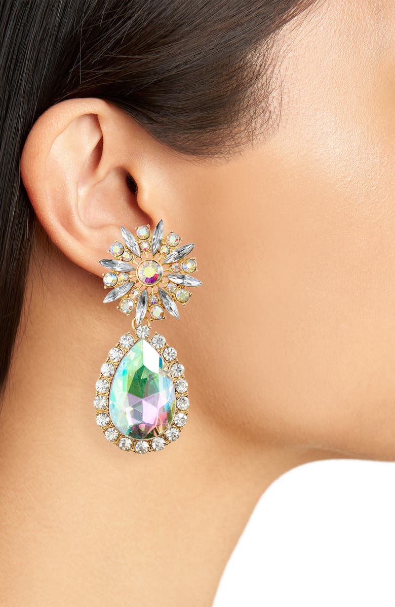 8 Other Reasons A-Glass Stone Accented Drop Earrings, Alternate, color,