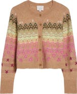 Cinq à Sept Millie Fair Isle Stud Cardigan