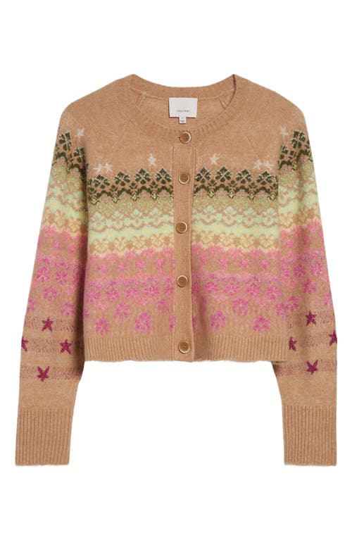 Cinq À Sept Millie Fair Isle Stud Cardigan In Multi