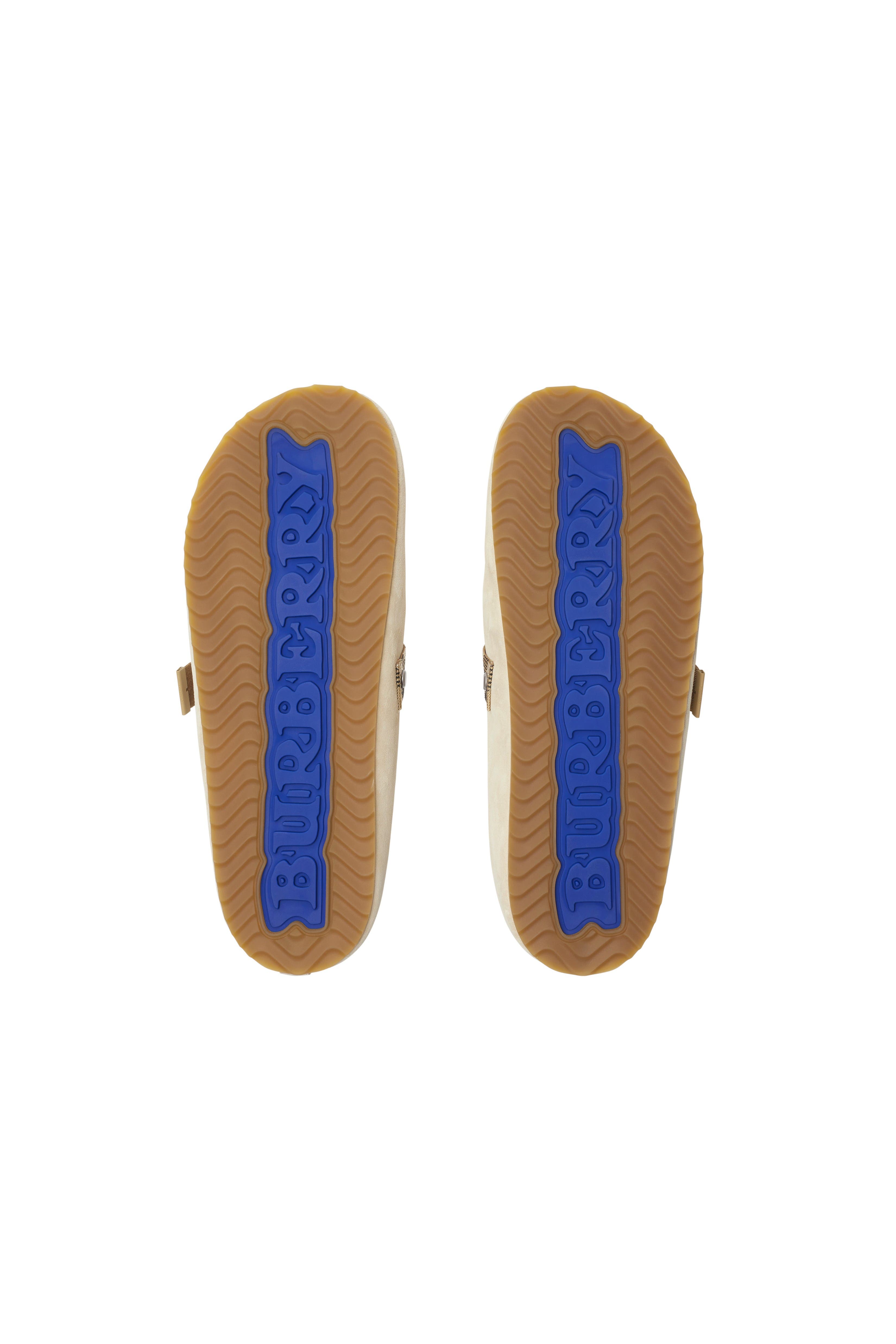 Burberry Suede Urchin Clogs, Alternate, color, Bake