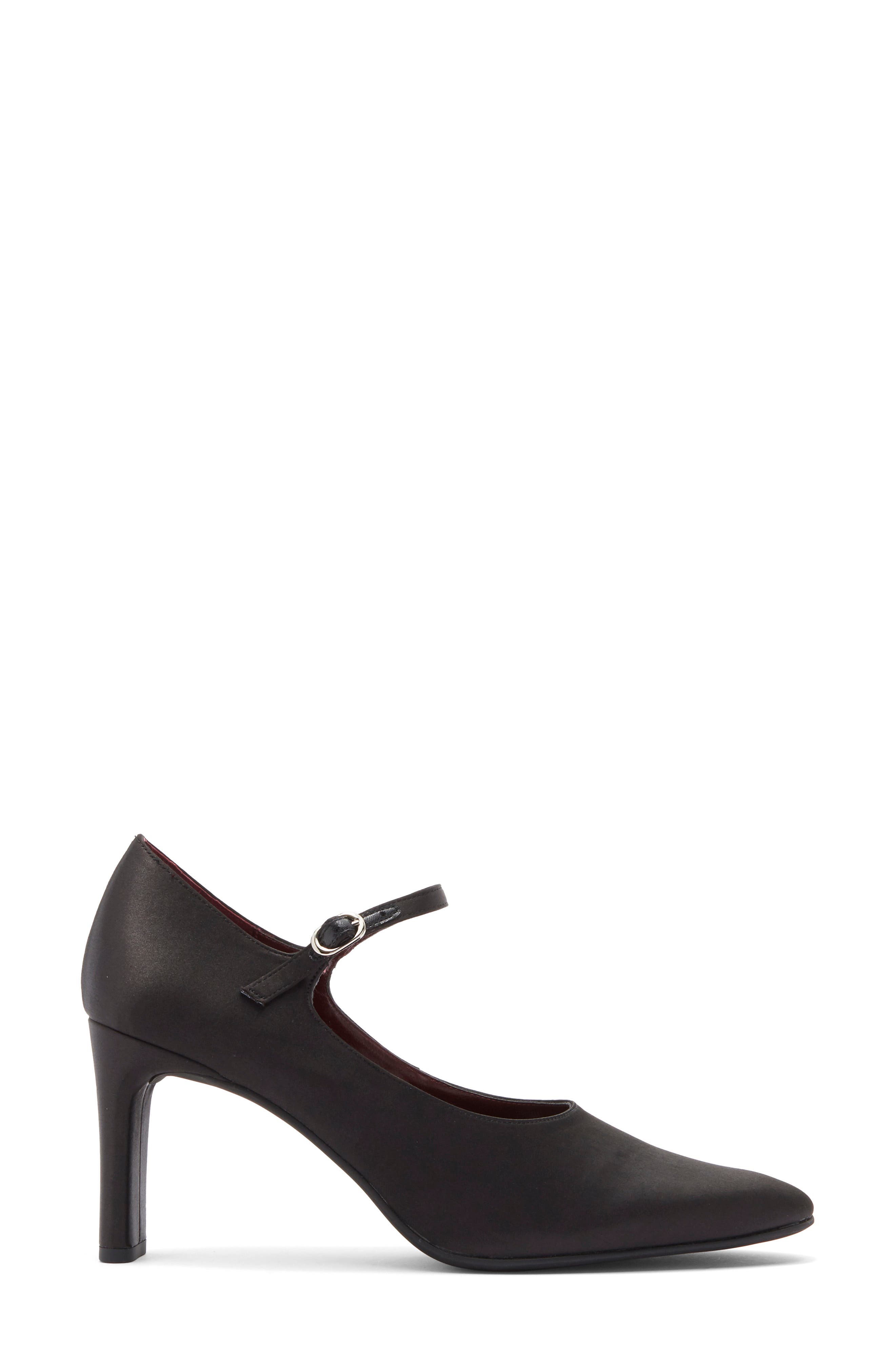 Jeffrey Campbell Gracelyn Mary Jane Pump, Alternate, color, Black Satin
