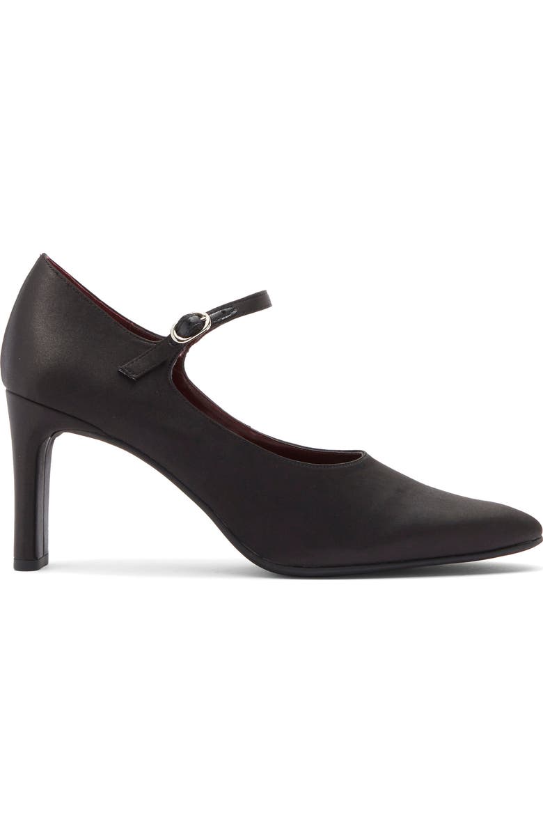 Jeffrey Campbell Gracelyn Mary Jane Pump, Alternate, color, Black Satin