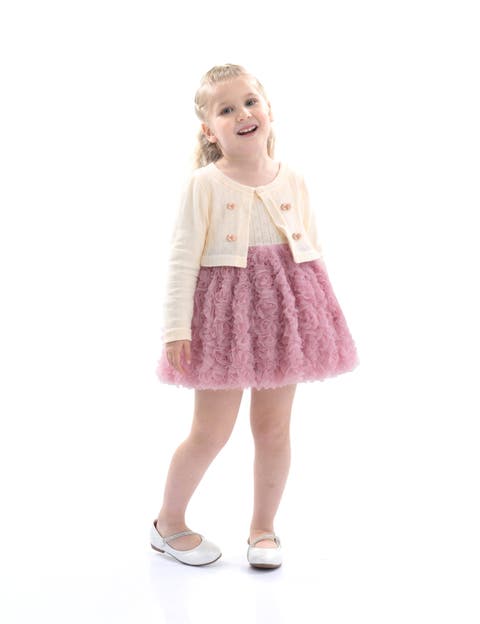 Rose Rabbit Cardigan Dress (Baby)