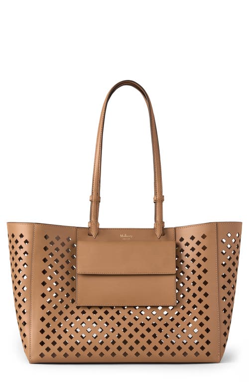 Mulberry Diamond Perforated Leather Tote