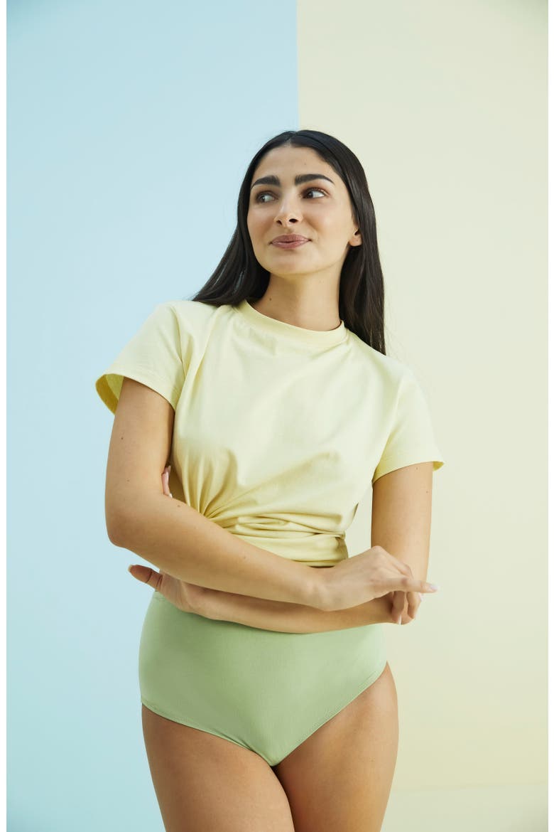 Plant Dyed Organic Cotton T-Shirt, Alternate, color, SAGE