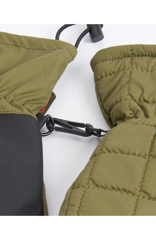 Barbour Bowburn Waterproof Gloves In Green