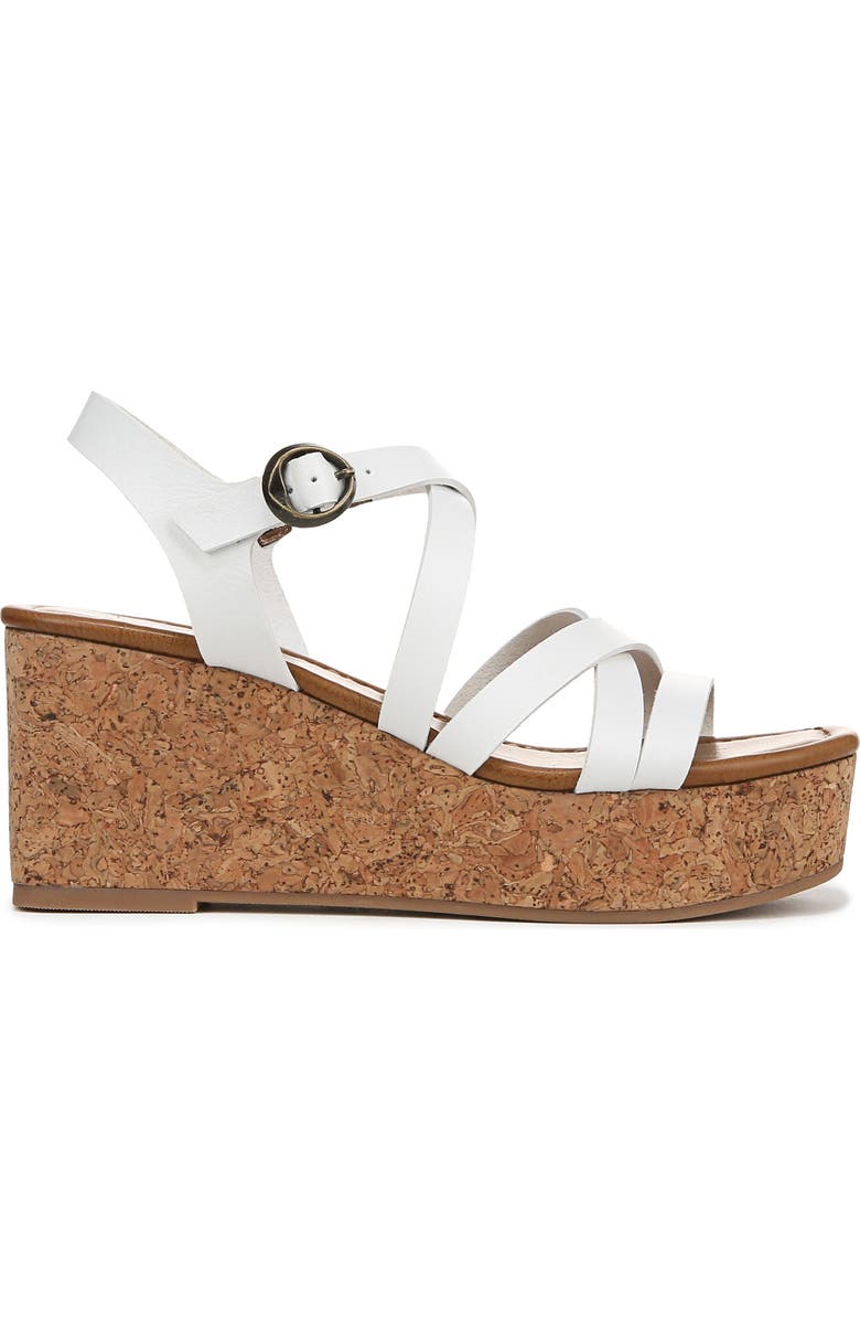 Blowfish Malibu Aurora Strappy Wedge Sandal, Alternate, color, White Faux Leather