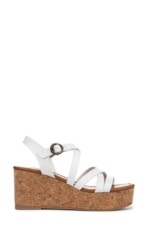 Shop Blowfish Malibu Aurora Strappy Wedge Sandal In White Faux Leather