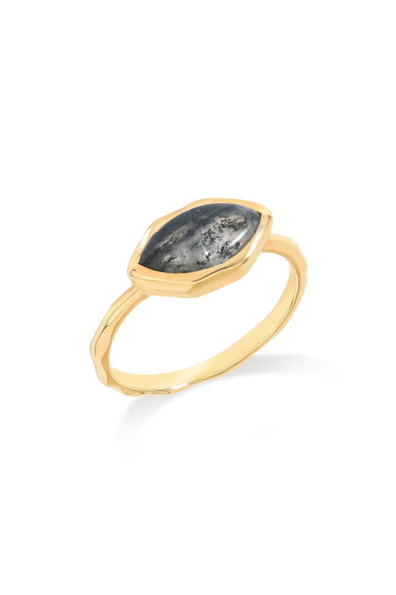 Marquis Stone Ring, Main, color, BLACK