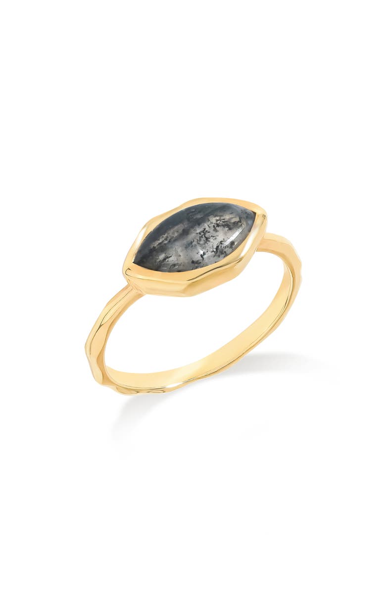 YS GEMS Marquis Stone Ring, Main, color, Black