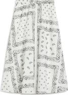 Weekend Max Mara Caravan Bandana Print Cotton Skirt