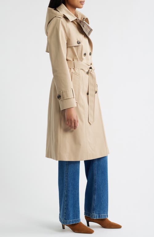 London Fog Heritage Trench Raincoat With Removable Hood