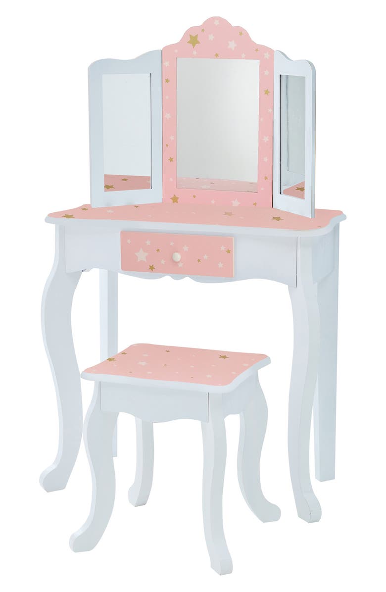 Teamson Kids Fantasy Fields Vanity Playset, Main, color, Assorted