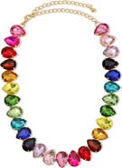 EYE CANDY LOS ANGELES Samantha Multicolor Pear Cut Collar Necklace